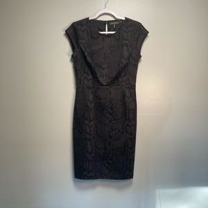 NWOT KRISTIN DAVIS Animal Print Dress 6 (MSRP $98)